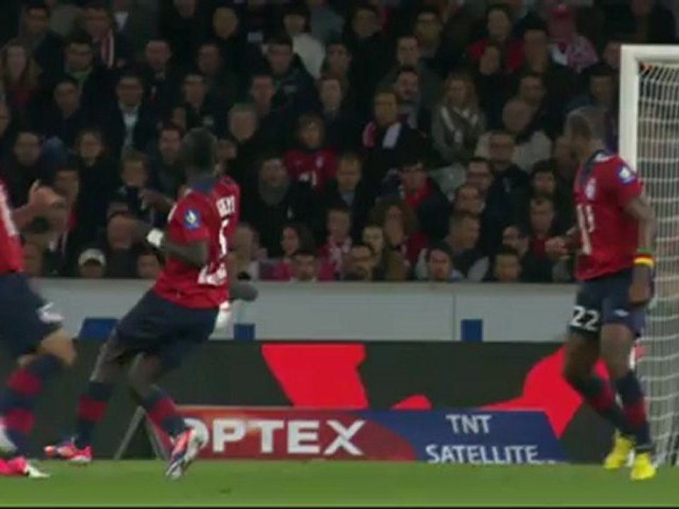 But Lisandro LOPEZ (80ème) - LOSC Lille - Olympique Lyonnais (1-1) - saison 2012/2013