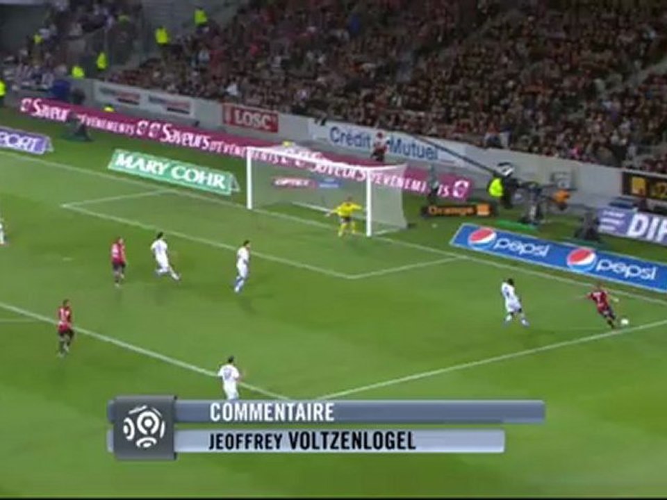 But Nolan ROUX (7ème) - LOSC Lille - Olympique Lyonnais (1-1) - saison 2012/2013