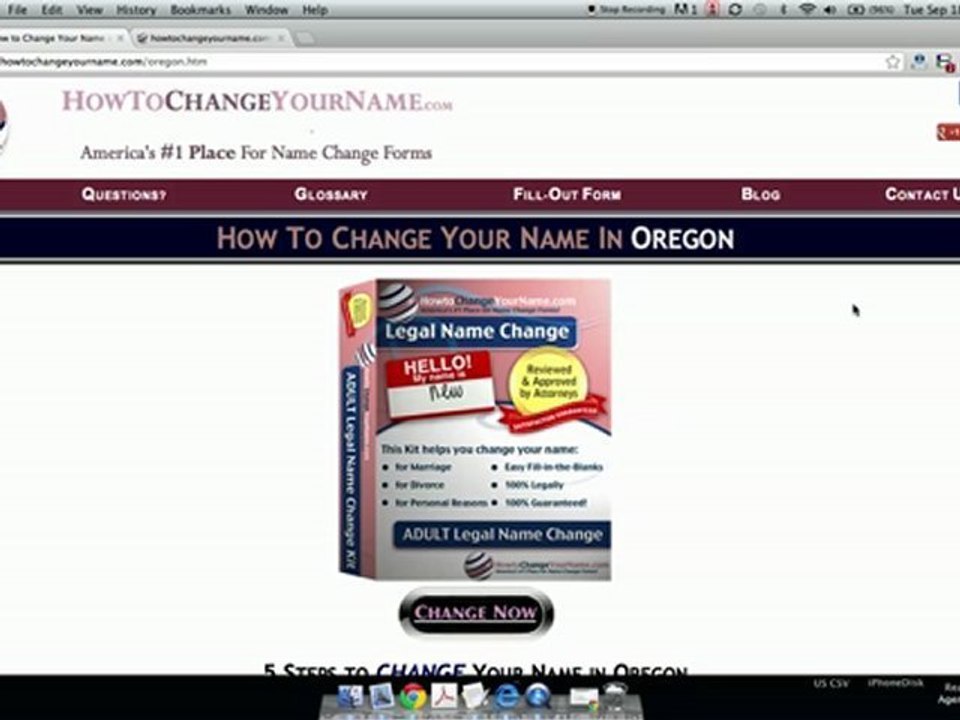 How to Change Your Name in Oregon