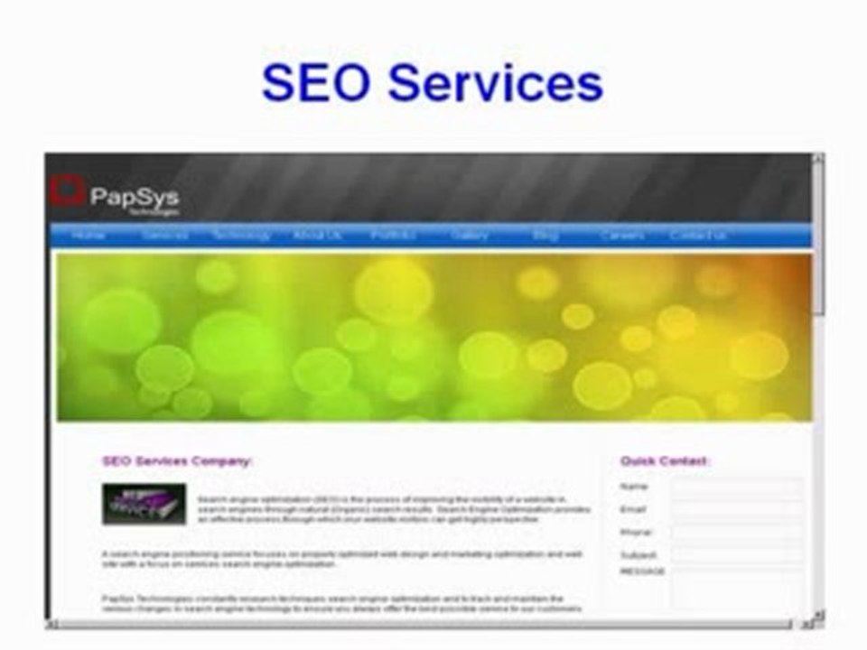 SEO and Website Design, Development Company India - Papsys Technologies
