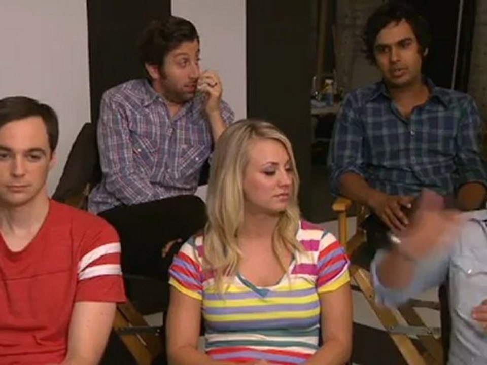 Kaley Cuoco and the cast of TBBT on Entertainment Weekly