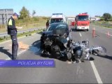 Bytom: Wypadek na autostradzie A1. 2 motocyklistów nie żyje