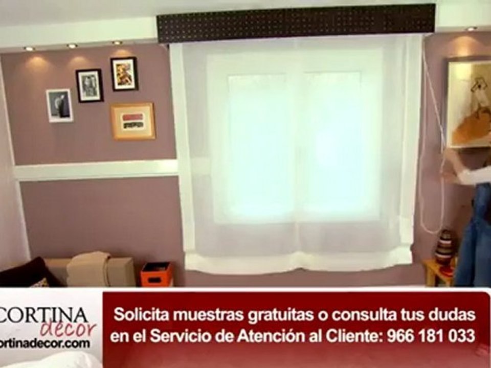 Como instalar estores paqueto o plegables de Cortinadecor