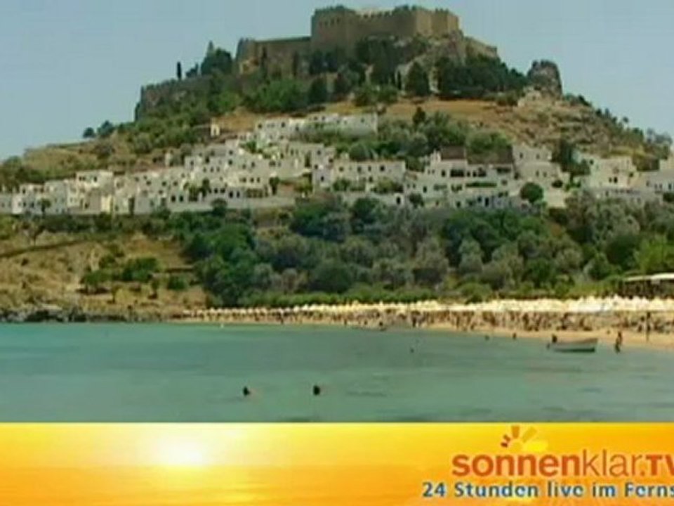 Destinationszuspieler Rhodos Strand