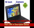 SPECAL DISCOUNT WolVol NEW (Android 4.0 - 1GB RAM) SOLID BLACK 10inch Laptop Notebook Netbook PC, WiFi and Camera with Google Play, Flash Player, 3D/HD Video (Includes Mini PC Mouse)