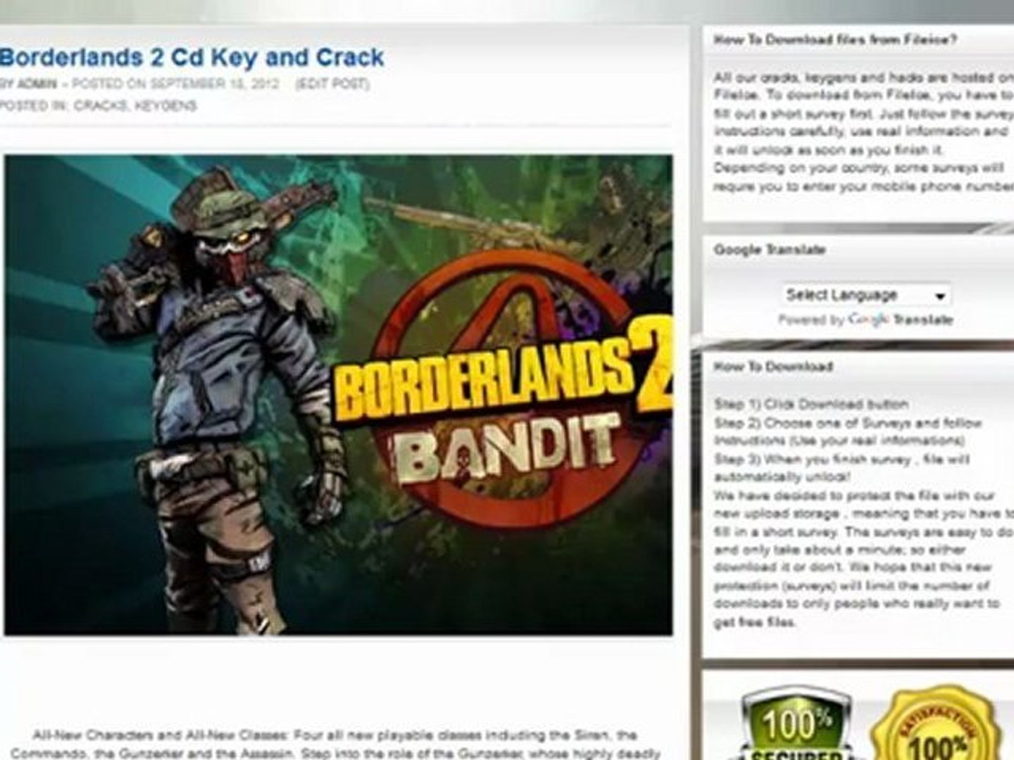 Borderlands 2 Cd Key and Crack - video Dailymotion