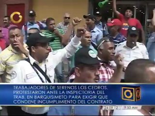 Protestan contra incumplimiento de contrato colectivo en Lara