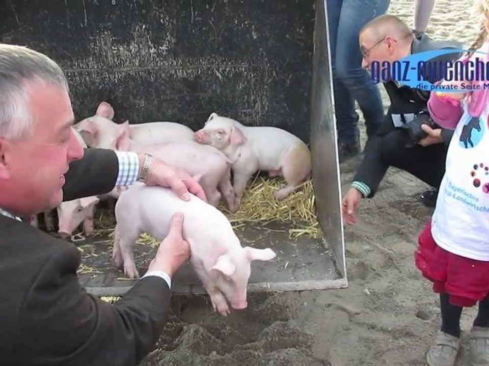 1100 Kinder zu Besuch auf dem ZLF - Vorschulkinder schnuppern am 1. Wiesnmontag Landluft