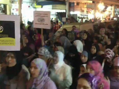 ساكنة الجديدة في مسيرة حاشدة نصرة لرسول الله صلى الله عليه وسلم 23-09-2012