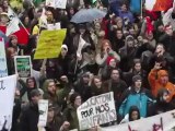 Montreal students demonstrate against Charest government tuition hikes