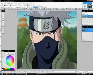 How to draw KAKASHI