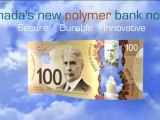 Bank of Canada collection of new polymer Canadian notes