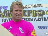 KELLY SLATER, TAJ BURROW - SURFING TELSTRA DRUG AWARE PRO MARGARET RIVER - APRIL 7 - DAY 4