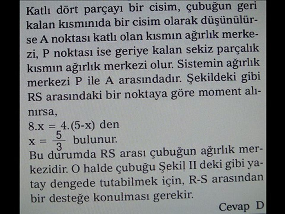 KÜTLE MERKEZİ KONU ANLATIM SLAYTI -2