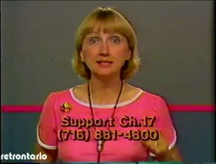 WNED 17 Goldie Gardner in pink 1984