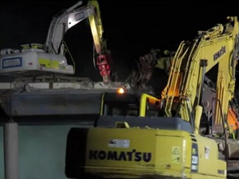 Riccione - Demolizione cavalcavia Viale Veneto