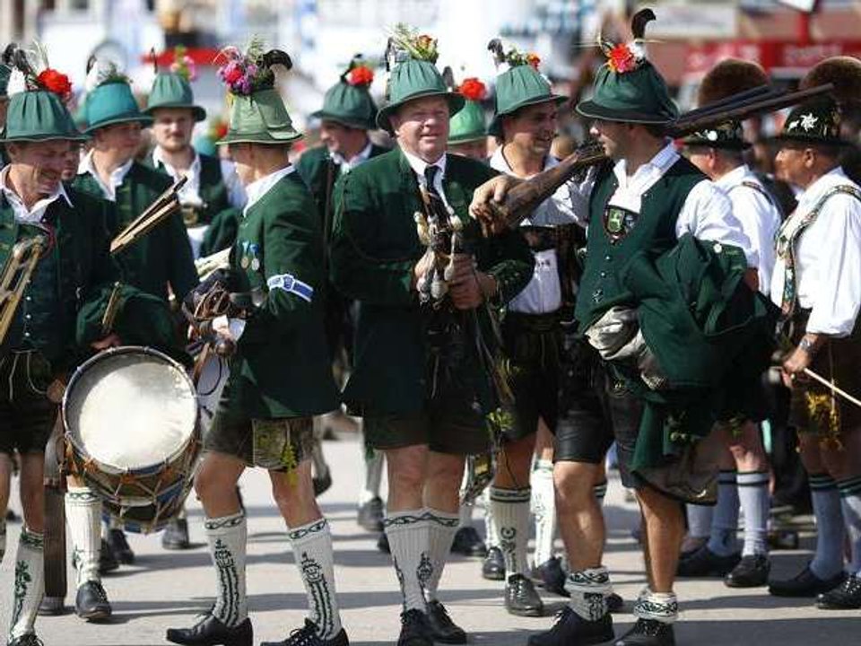 Oktoberfest Kicks Off for the 179th Time With Traditional Bavarian Costume Parade in Munich