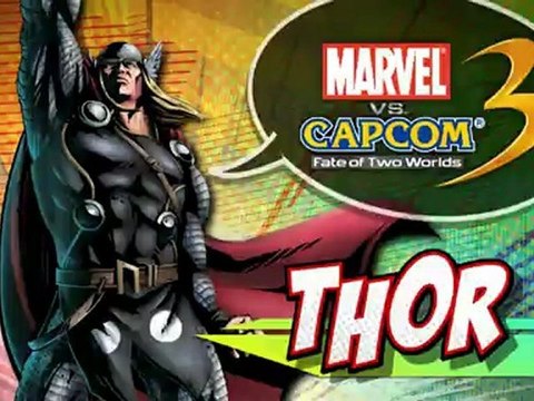 MARVEL VS. CAPCOM 3: FATE OF TWO WORLDS Thor Gameplay for PS3 and Xbox 360
