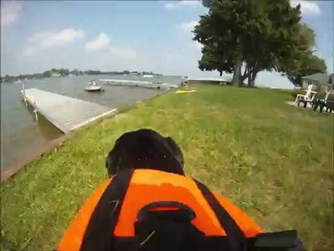 Mandi Dog Fetches Ball - Go Pro Helmet Cam