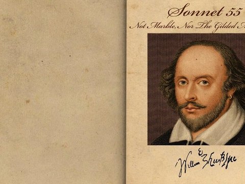 Sonnet 55 : Not Marble, Nor The Gilded Monuments by William Shakespeare