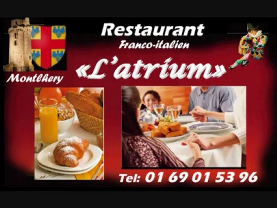 restaurant montlhery l'atrium pizzeria pizzas pates pizza plats a emporter ATRIUM