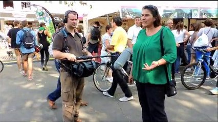 Interview de Marie-Hélène Privat au Marché du Sablon 1/2