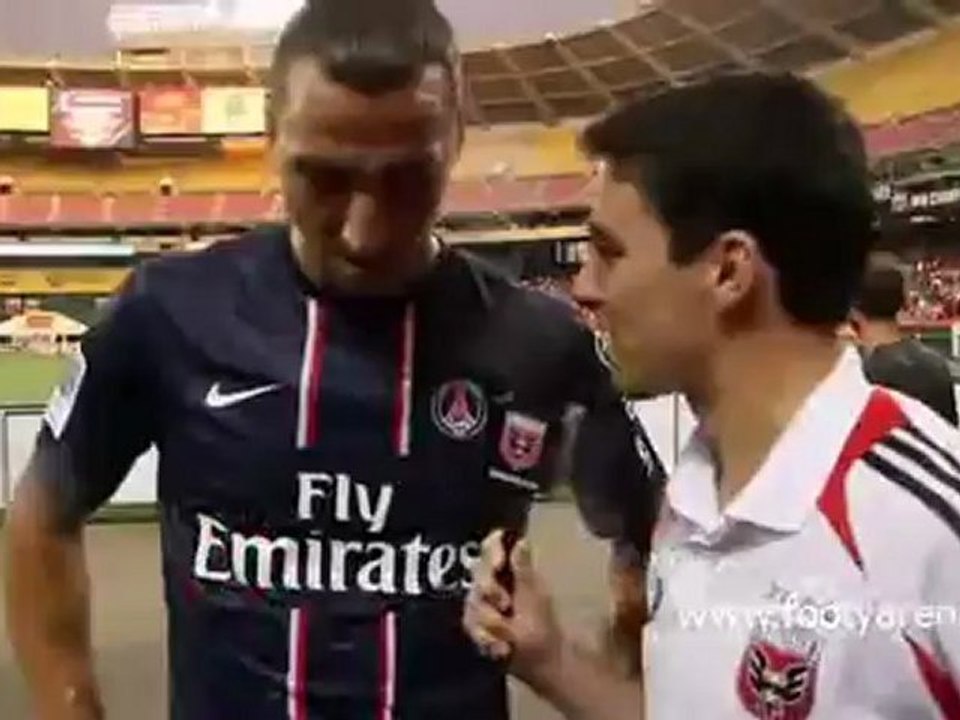 Zlatan Ibrahimovic's first goal for PSG www.footyarena.com