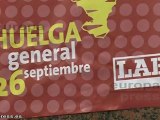 Carteles llaman a Huelga General en País Vasco
