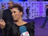 Eva Longoria en la alfombra roja de los MTV European Music Awards