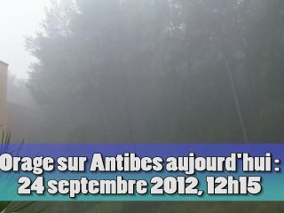 24/09/2012 Orage sur Antibes