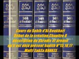 94. Cours du Sahih d'Al Boukhari Début de la création,Chapitre 8 déscription du paradis et preuve qu'il est déjà présent hadith N°15,16,17 Mufti YahYa RAVATE