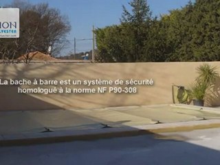La bache à barres - Système de sécurité pour piscines