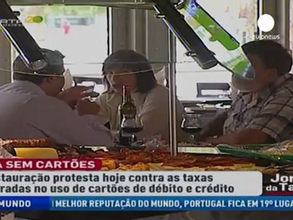 Pas de cartes de crédit dans les restaurants portugais