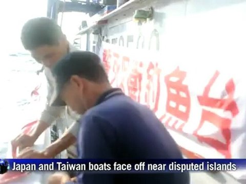 Japan and Taiwan duel with water cannons over disputed islands