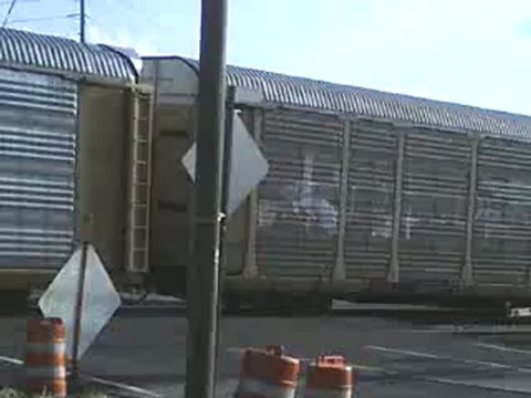 Norfolk Southern autorack northwest bound through Austell Ga.