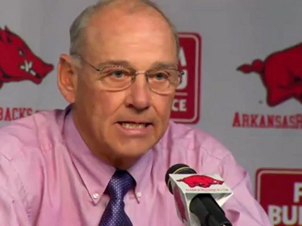 Arkansas Razorbacks Coach John L. Smith Would Like You to SMILE!