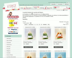 www.confiserielopez.com - Etapes pour passer une commande.