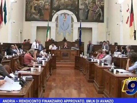 Andria | Rendiconto finanziario approvato, 8 mln di avanzo