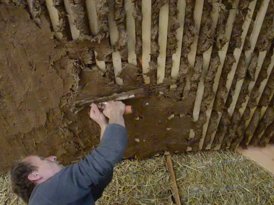 le plafond (premier lissage de la terre)