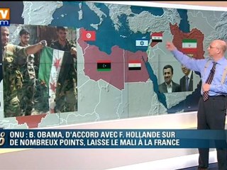 Onu : Barack Obama, d’accord avec François Hollande sur de nombreux points, laisse le Mali à la France