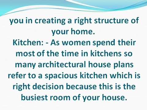 Design your home with the help of architectural house plans