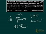 Magnetic Dipole, Target IIT-JEE 2012, IIT Study Material, Free Video Coaching AIEEE