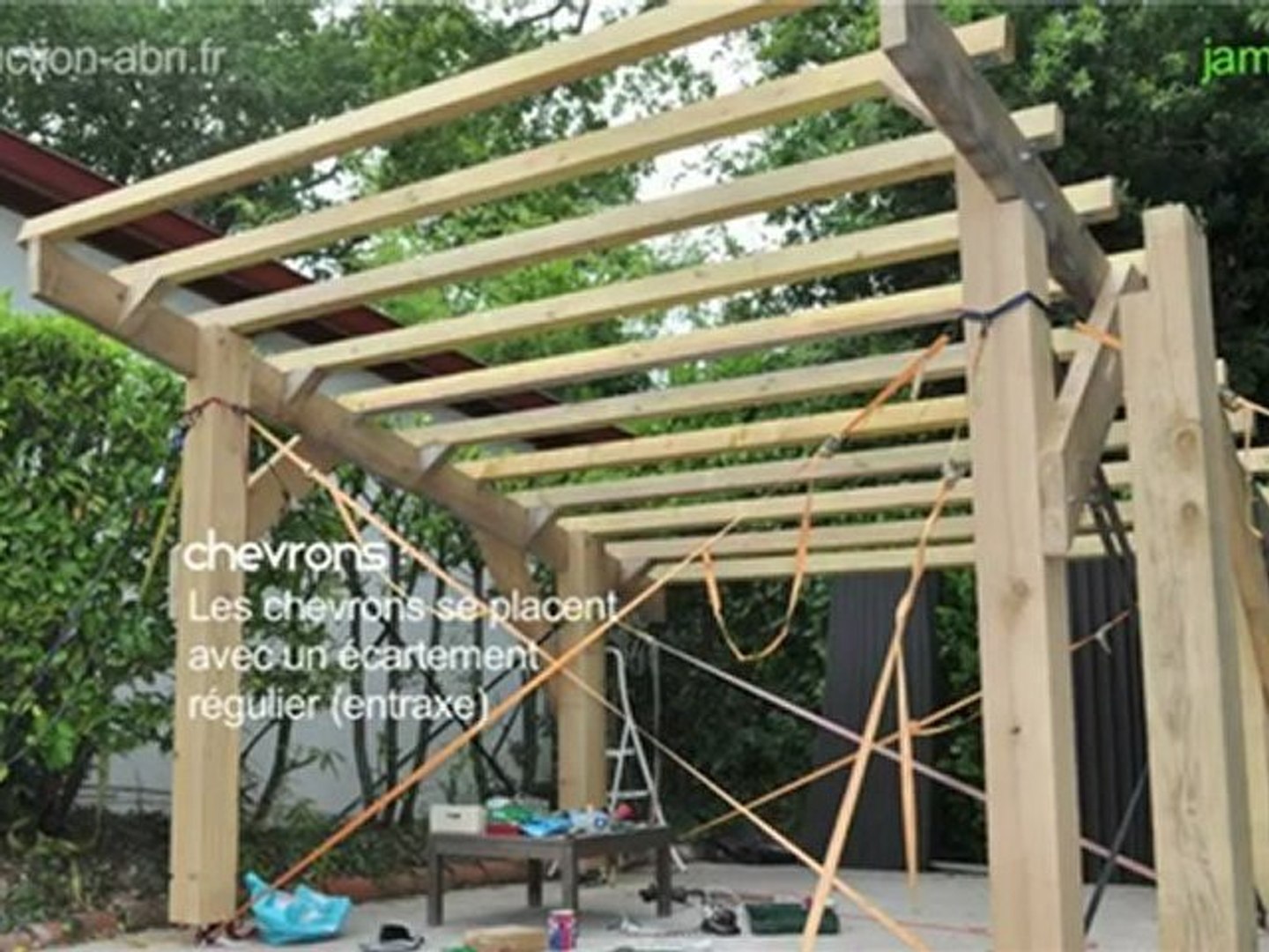 Comment fabriquer un abri pour Automobiles, Carport en Bois, Abri Voiture  bois 