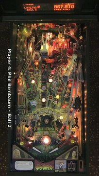 LORD OF THE RINGS pinball table (Stern 2003) - Pinburgh 2012 B Division Final (Game 1)