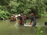 Travaux d'aménagements piscicoles et pêche électrique d'inventaire sur le Guiers Mort