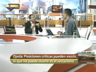 (Vídeo) Ojeda Posiciones críticas se pueden tener, no sectarismo