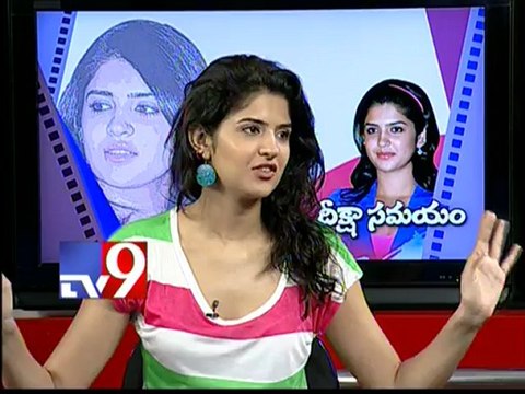 Rebel heroine Deeksha Seth in Tv9 Studio - Part 2