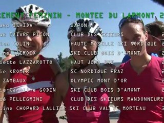 La montée du Larmont 2012 - course féminine