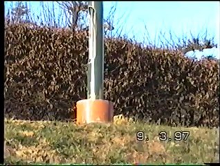 Darse d'Anseremme - installation de l'eau et de l'électricité - mars 1997
