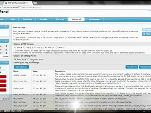 shared-web-hosting-php-settings